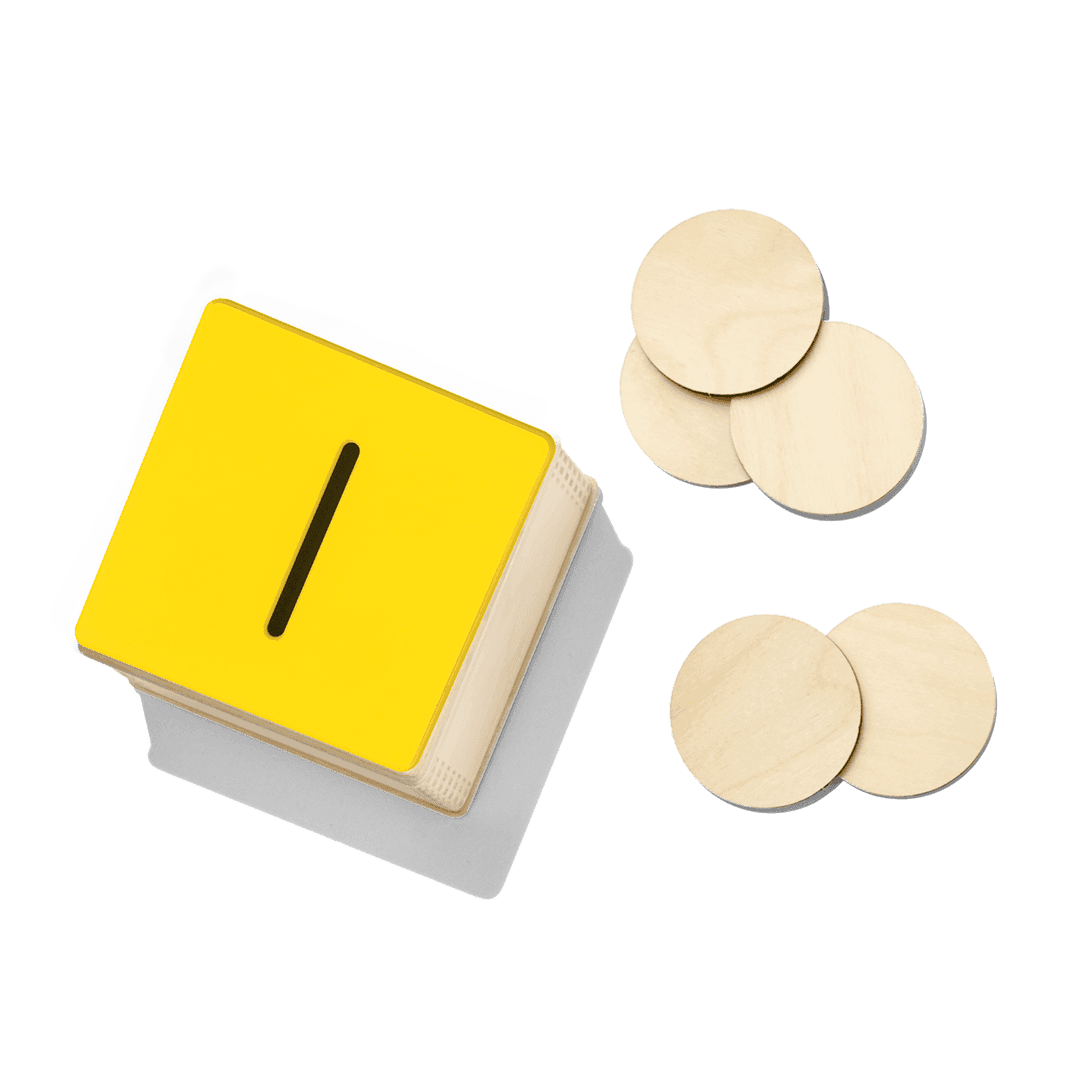 Wooden Coin Bank Set from The Babbler Play Kit